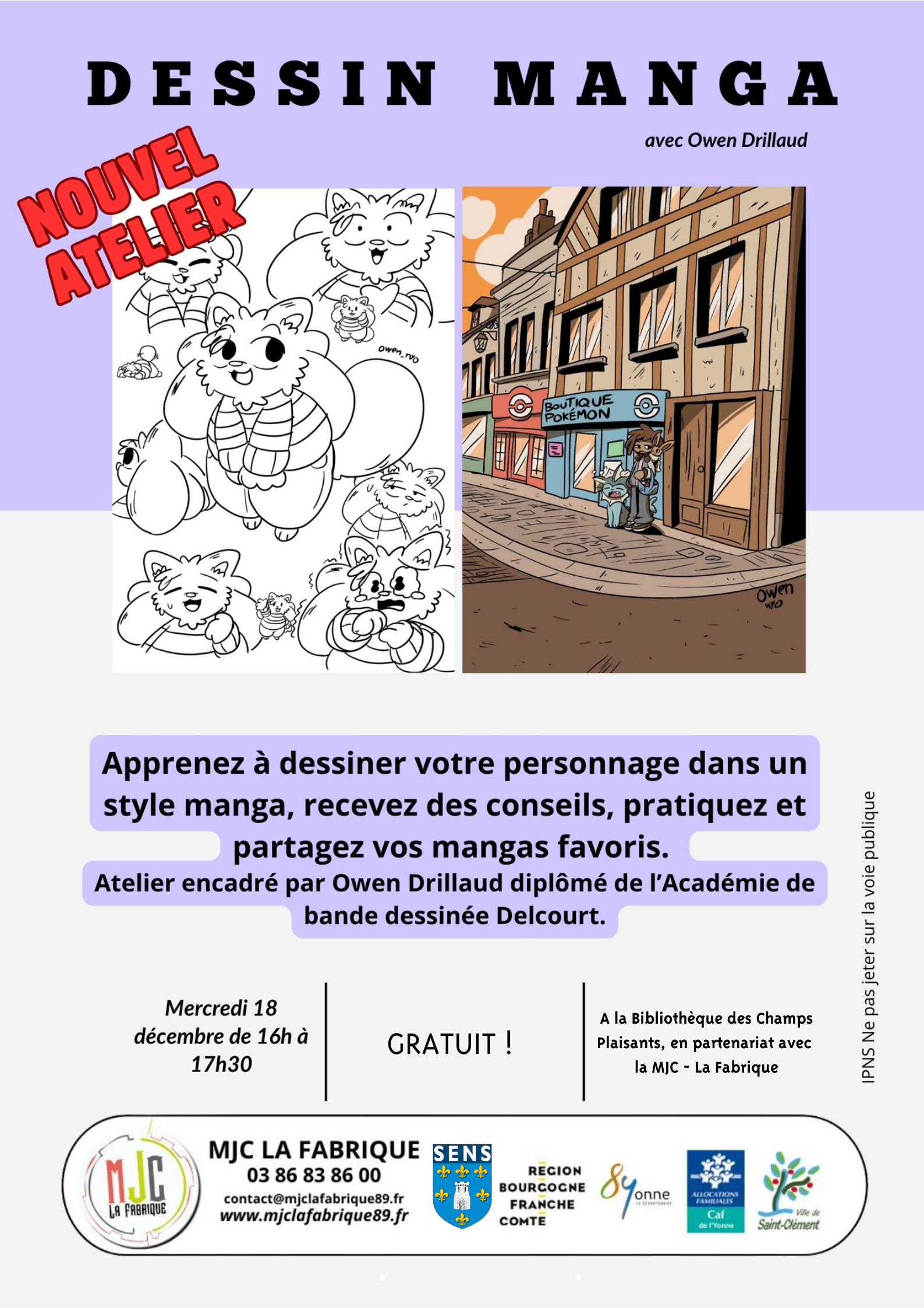 Atelier manga affiche