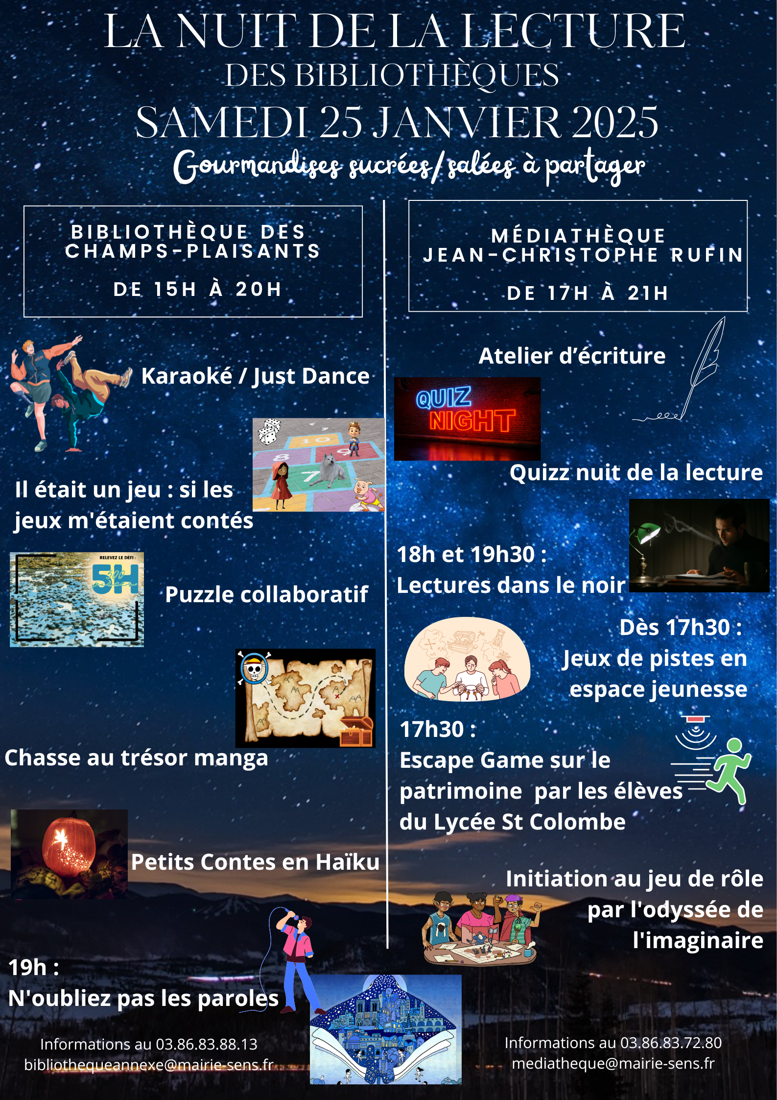 Nuit de la lecture 2025thèque des Champs Plaisants 1 1