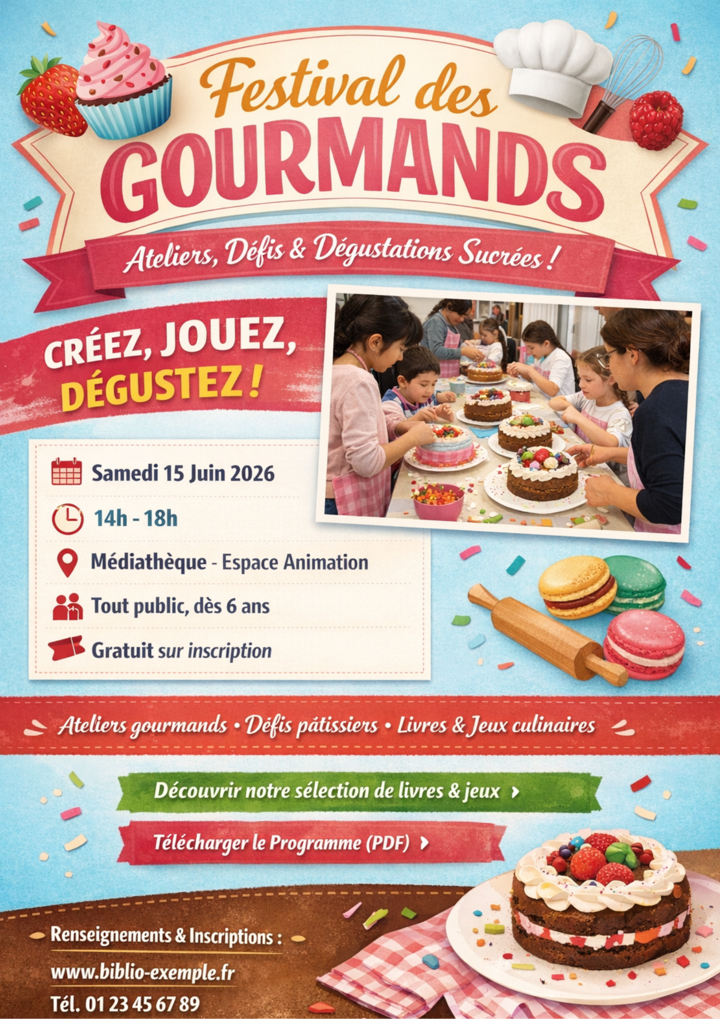 Affiche du festival des gourmands